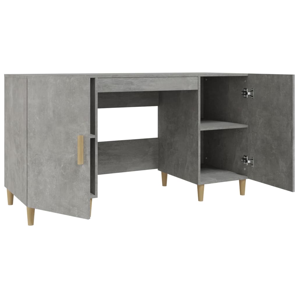 Schreibtisch Weiß 140x50x75 cm Holzwerkstoff