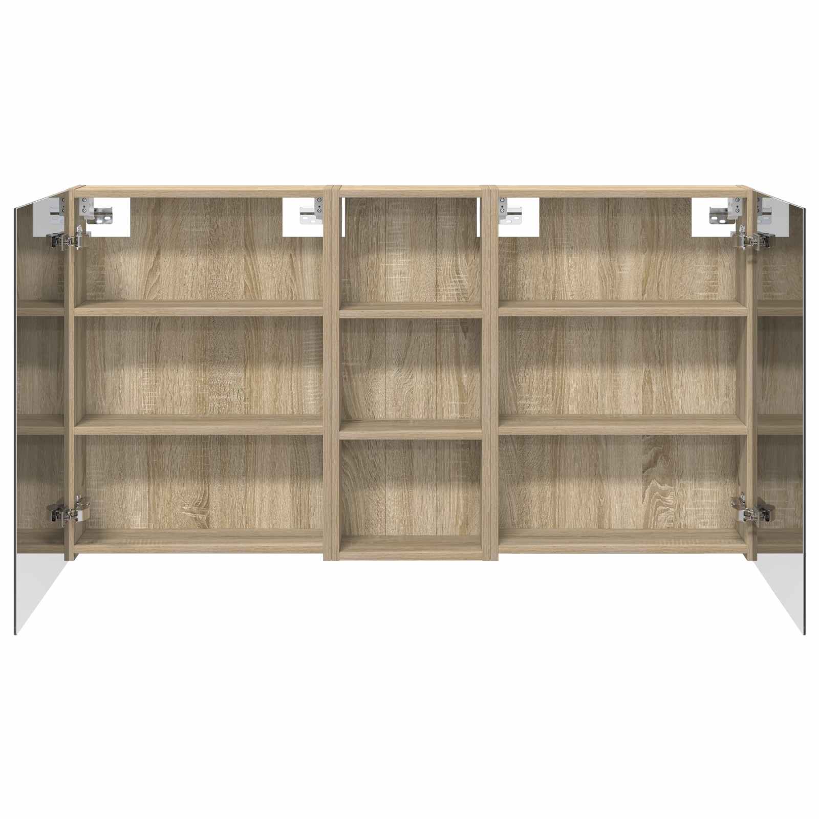 Badezimmerschrank-Set 3 pcs 80 x 10,5 x 50 cm Holzwerkstoff