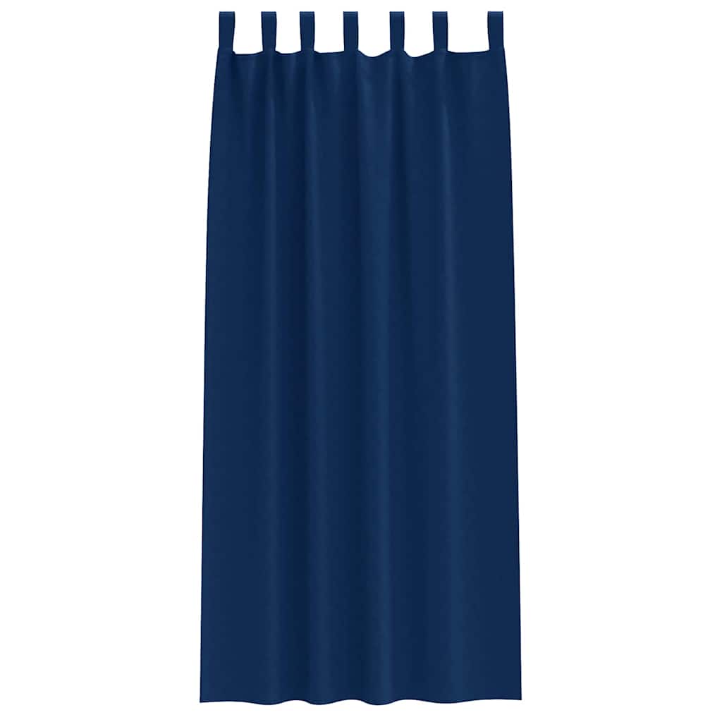 Verdunkelungs-Vorhänge mit Ringen 2 pcs Beige 140 x 140 cm