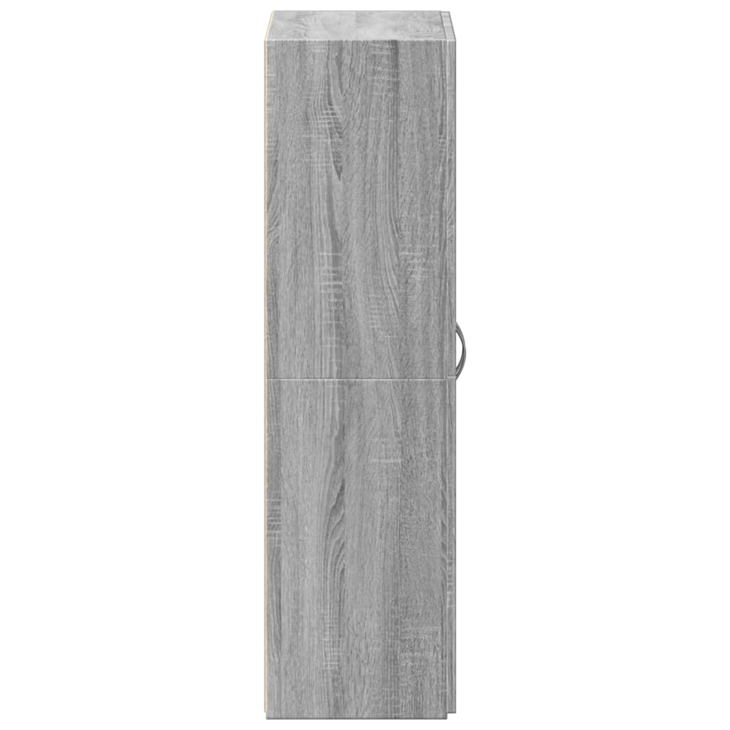 Aktenschrank Weiß 60x32x153 cm Holzwerkstoff