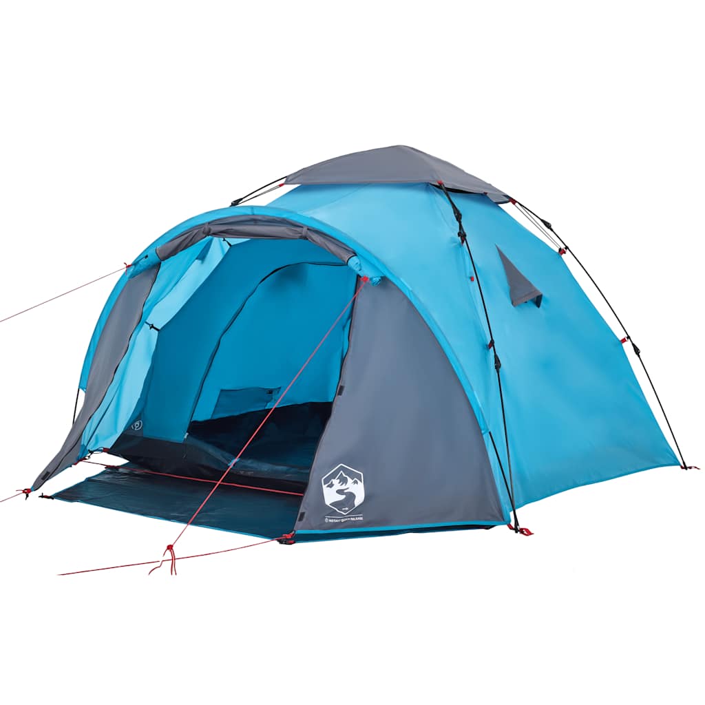 Kuppel-Campingzelt 3 Personen Grün Quick Release