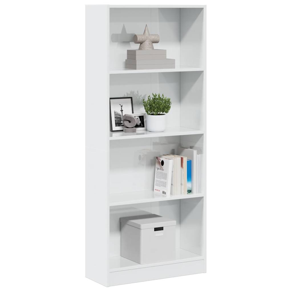 Bücherregal Weiß 40x24x75 cm Holzwerkstoff