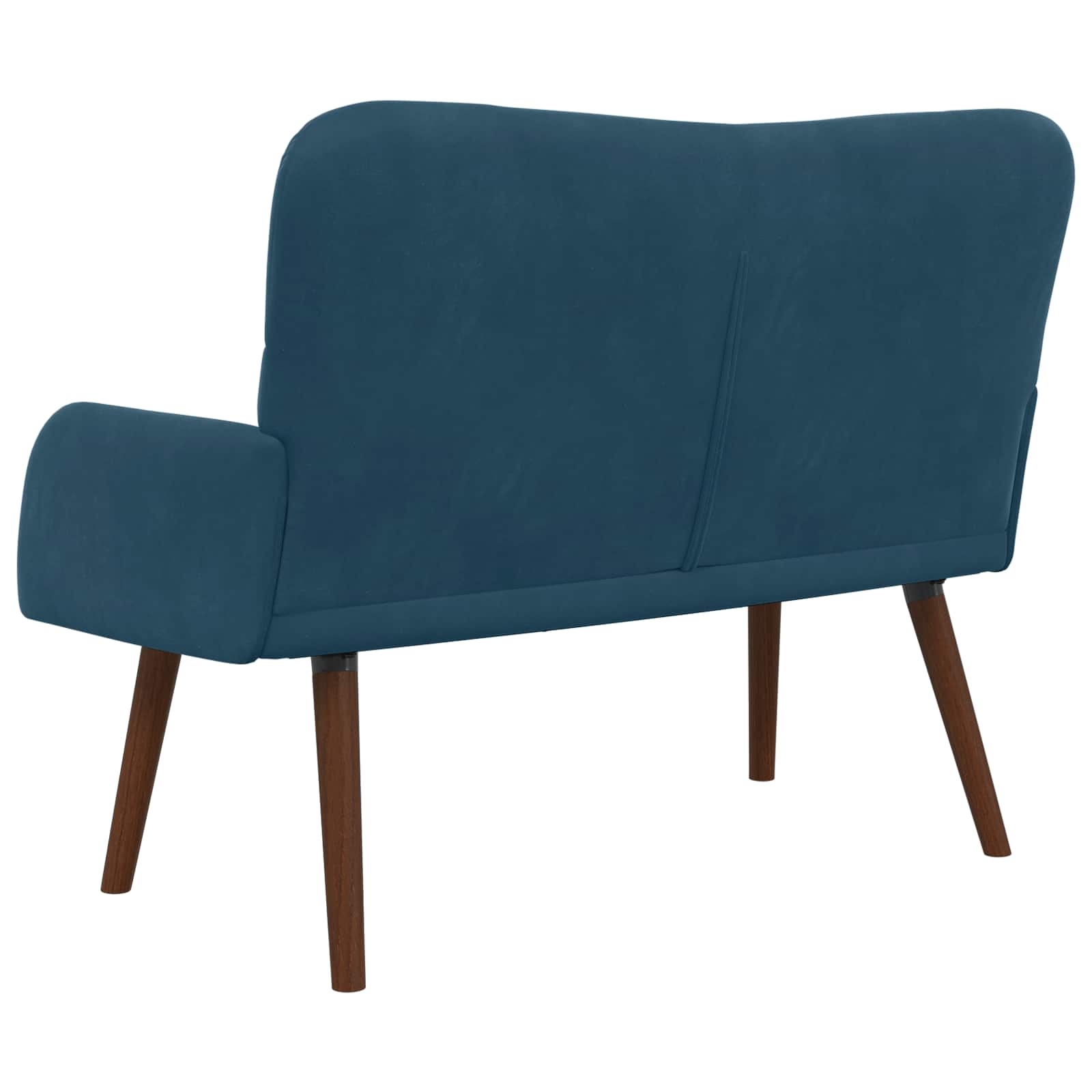 2-Sitzer Sofa Hellgrau 115 x 61 x 87 cm Samt (V)