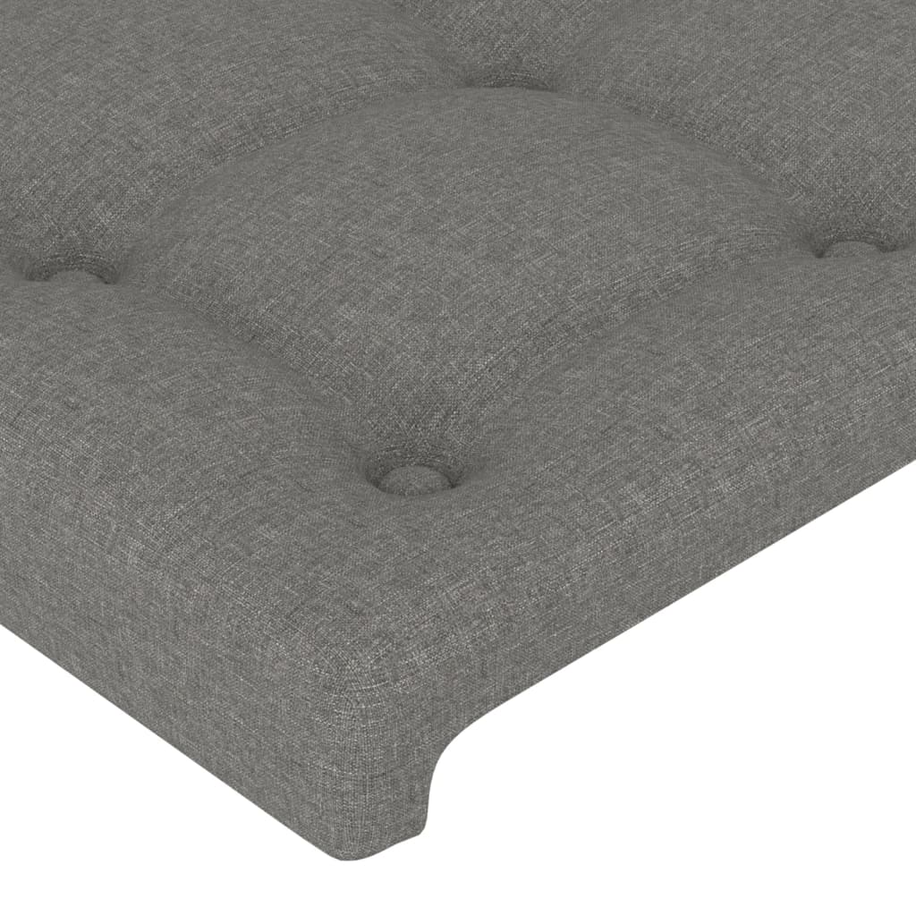 Kopfteil Hellgrau 80x5x118/128 cm Stoff