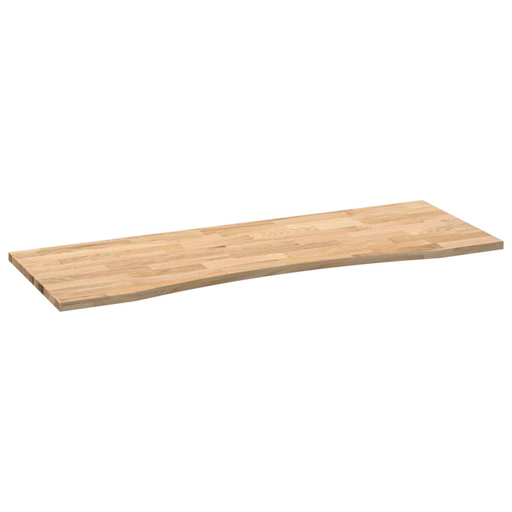 Schreibtischplatte Unbehandelt 80x50x2,5 cm Massivholz Eiche