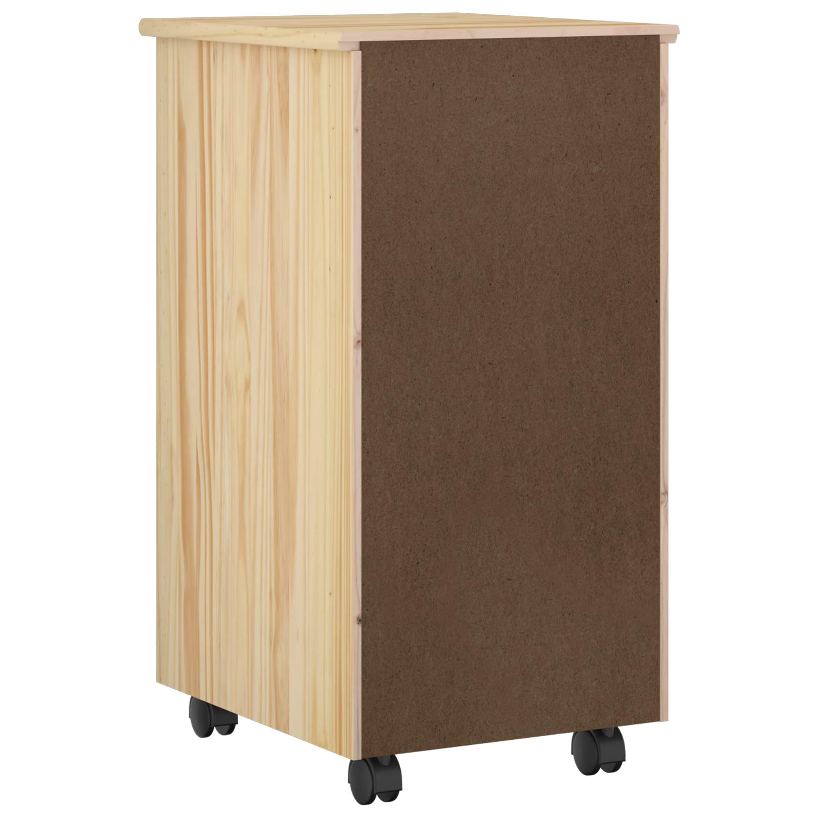 Rollschrank Honigbraun 34 x 39 x 65,5 cm Massivholz Kiefer