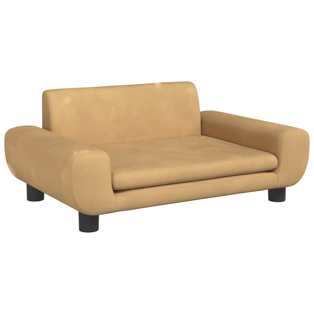 Kindersofa Blau 100x54x33 cm Samt
