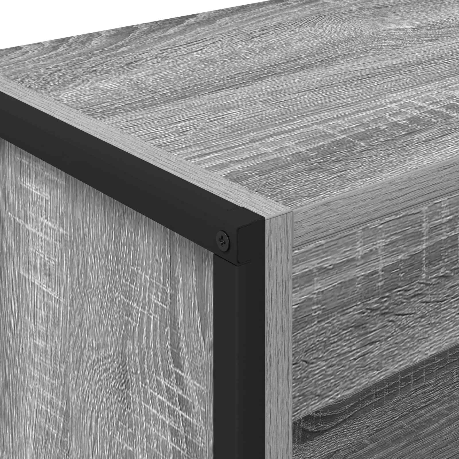 Bücherregal 2 pcs Schwarz Eichen-Optik 60 x 30 x 189,5 cm