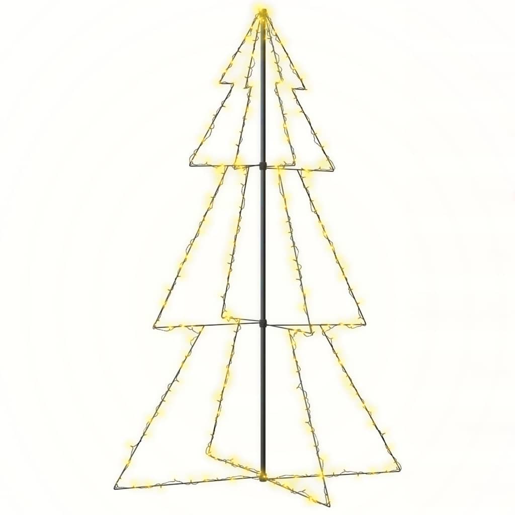 Weihnachtsbaum in Kegelform 160 LEDs Indoor & Outdoor 78x120 cm