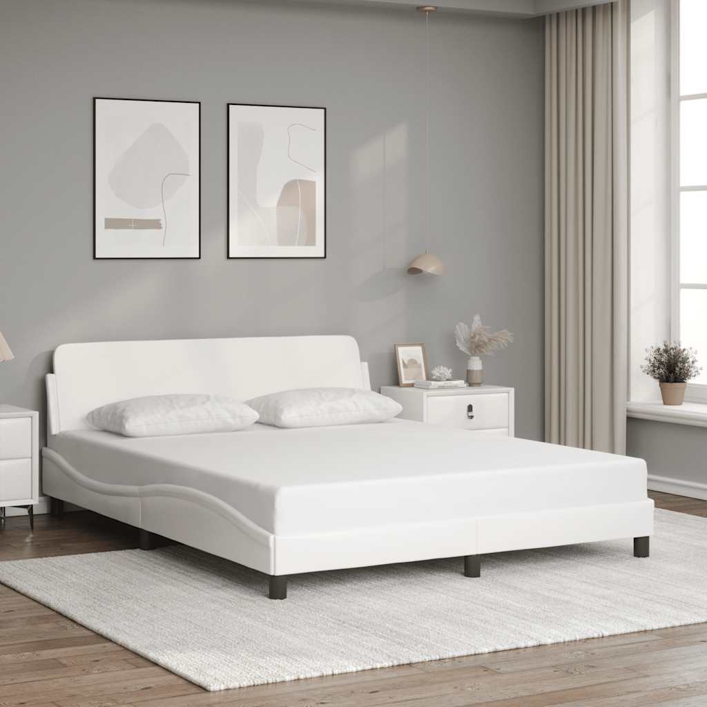 Bettgestell "Dover" Schwarz 80x200 cm Kunstleder