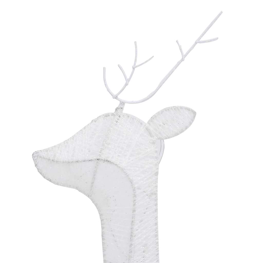 Weihnachtsdeko LED Rentiere 270x7x90 cm Golden Warmweiß