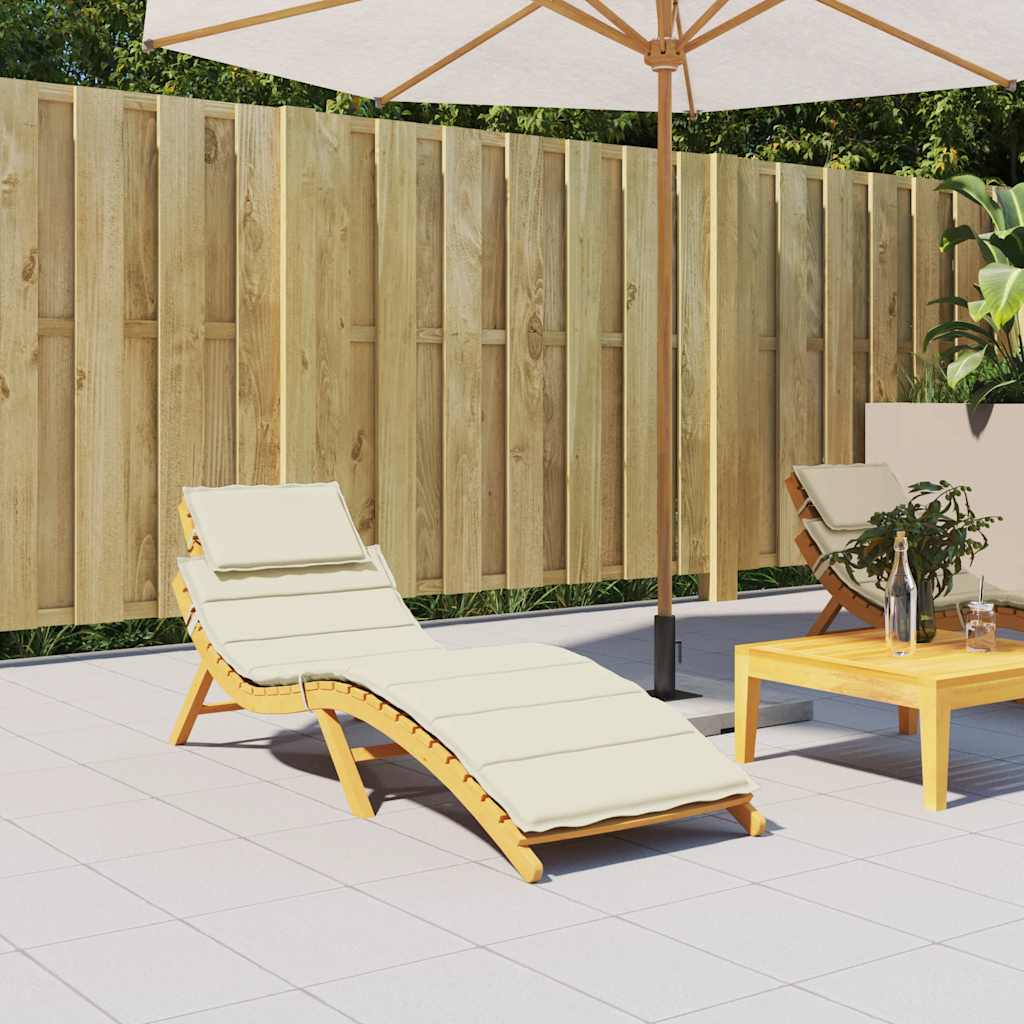 Sonnenliegen-Auflage Grau 186x58x4 cm Oxford-Gewebe