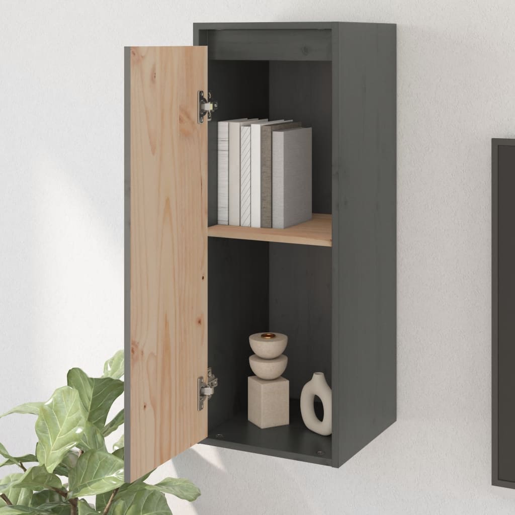 Wandschrank 30x30x80 cm Massivholz Kiefer