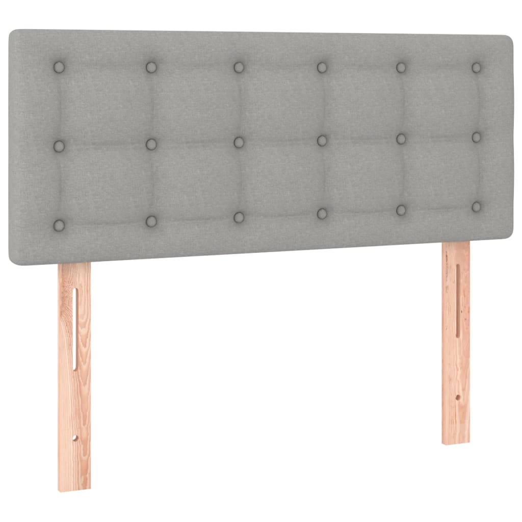 Kopfteil Hellgrau 80x5x118/128 cm Stoff