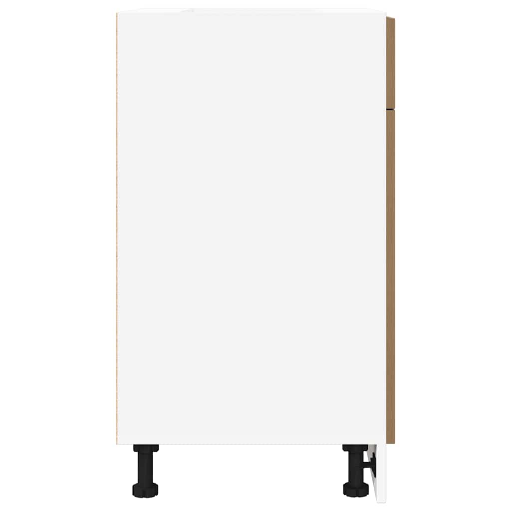 Unterschrank Lyon Weiß 60x46x81,5 cm Holzwerkstoff