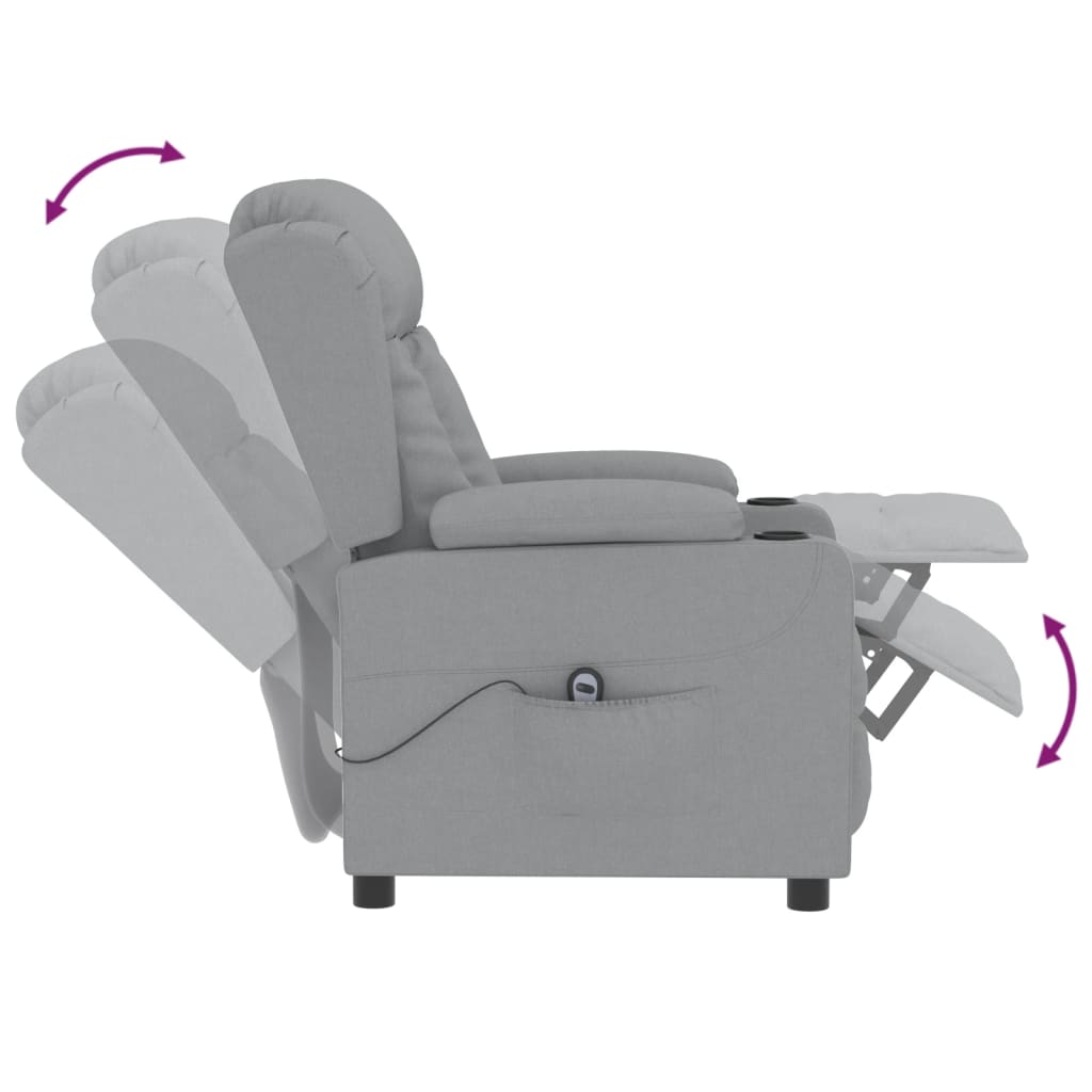 Relaxsessel Elektrisch Braun Stoff