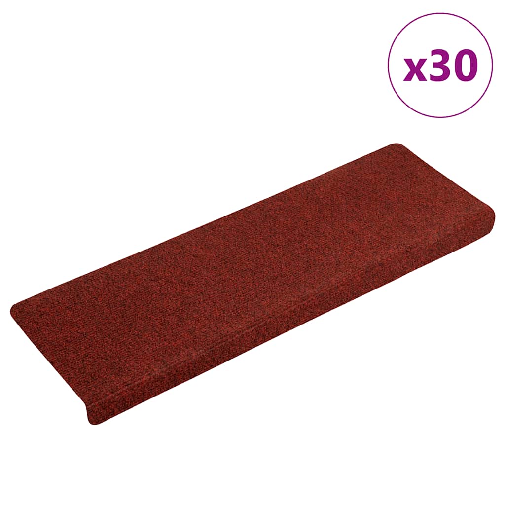 Stufenmatten Selbstklebend 15 Stk. 65x21x4 cm Hellbraun Rechteckiger Rand