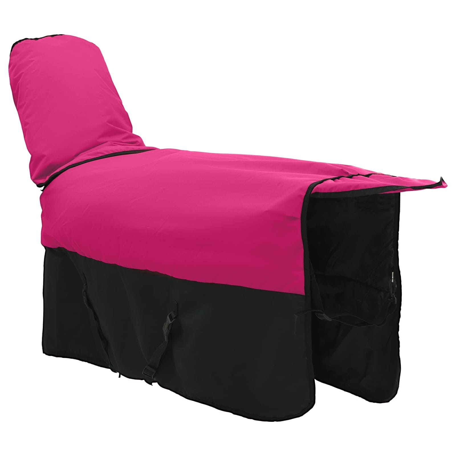 Pferdedecke Dunkelgrün und Schwarz 75 cm Polyester