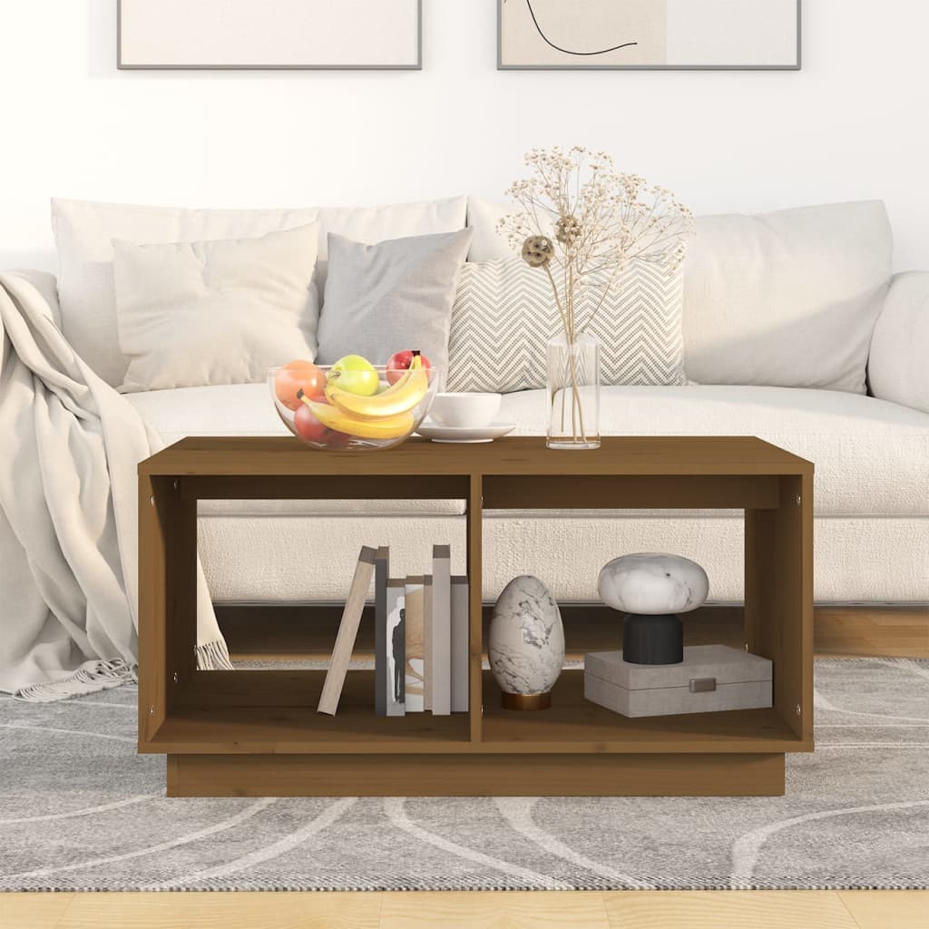 Couchtisch 80x50x40 cm Massivholz Kiefer