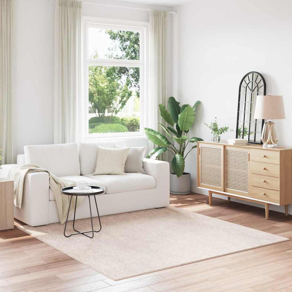 Anti-Rutsch Shaggy Teppich Dunkelgrau 200 x 200 cm PP