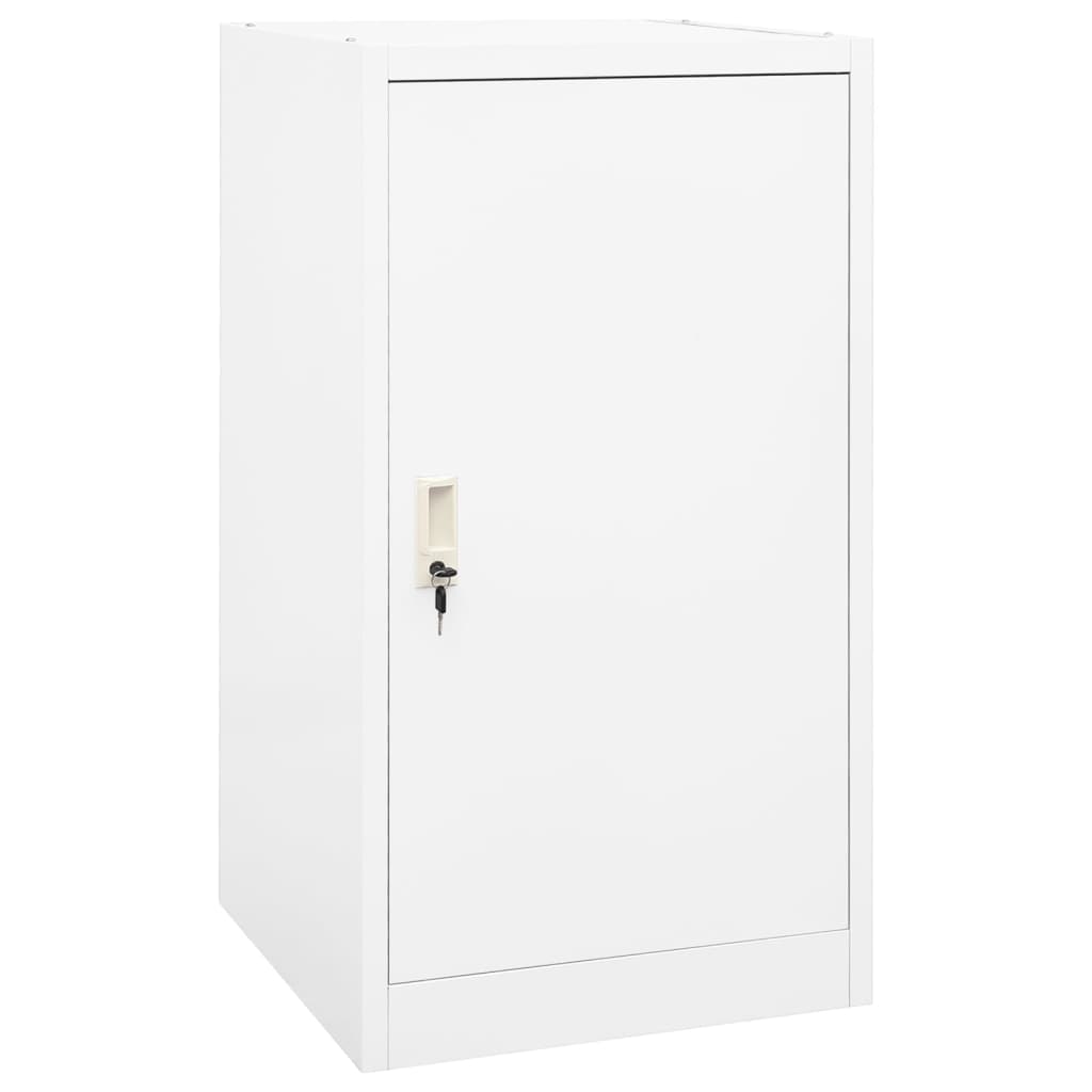 Sattelschrank Weiß 53x53x140 cm Stahl
