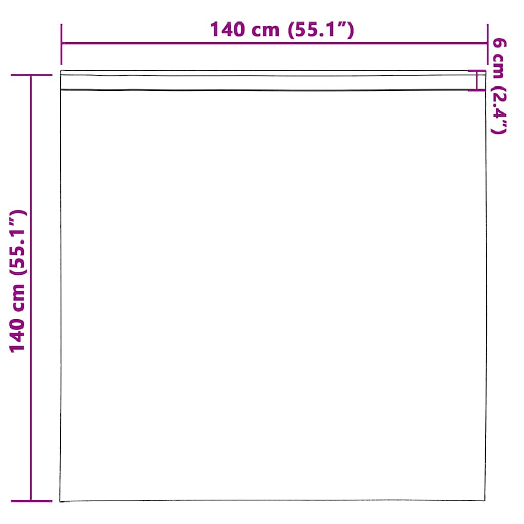 Verdunkelungs-Vorhänge mit Ringen 2 pcs Beige 140 x 140 cm