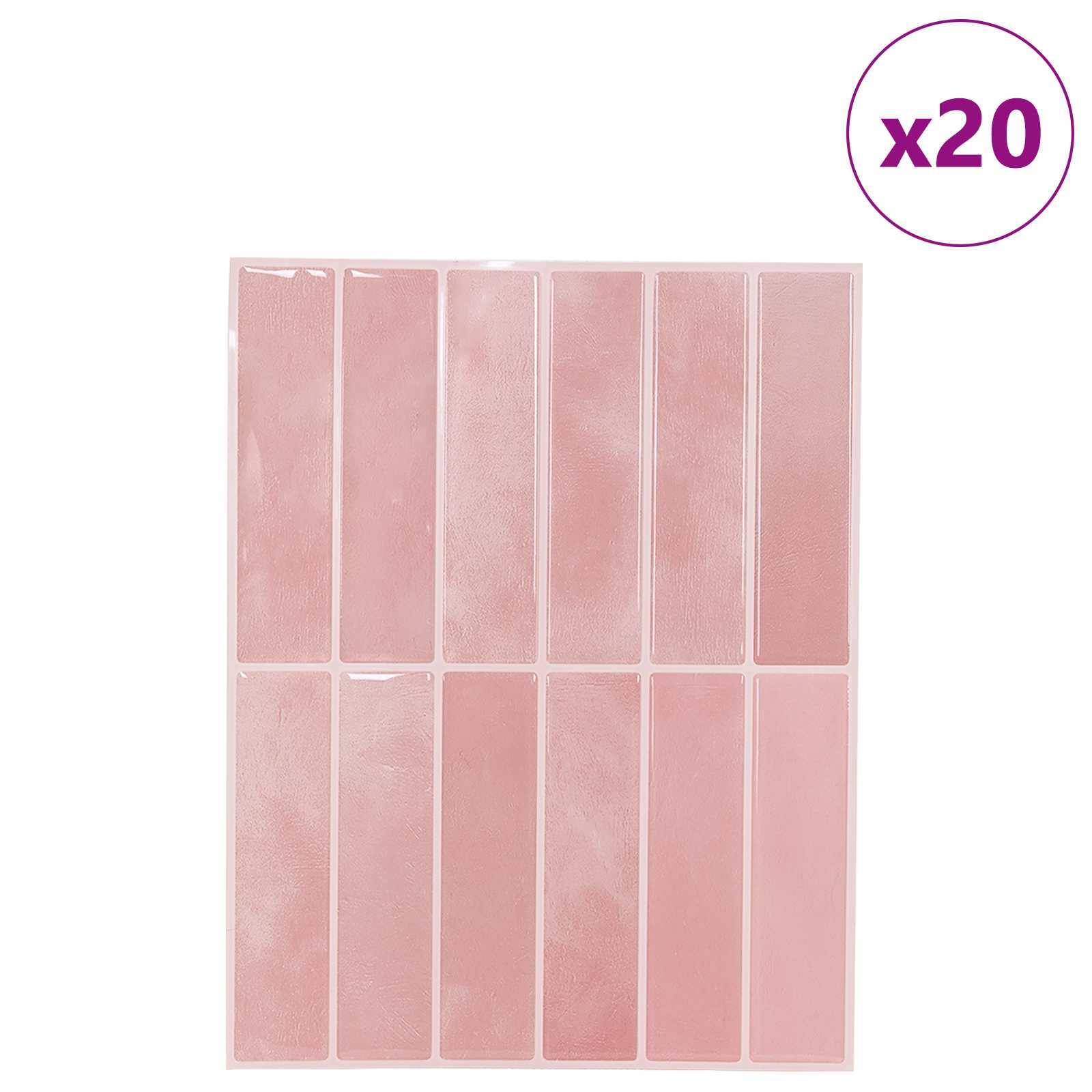 Rechteckige Fliese 10 pcs Dunkelgrün 29 x 23 x 0,08 cm
