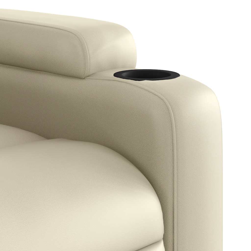 Massage-Relaxsessel, Kunstleder, Schwarz