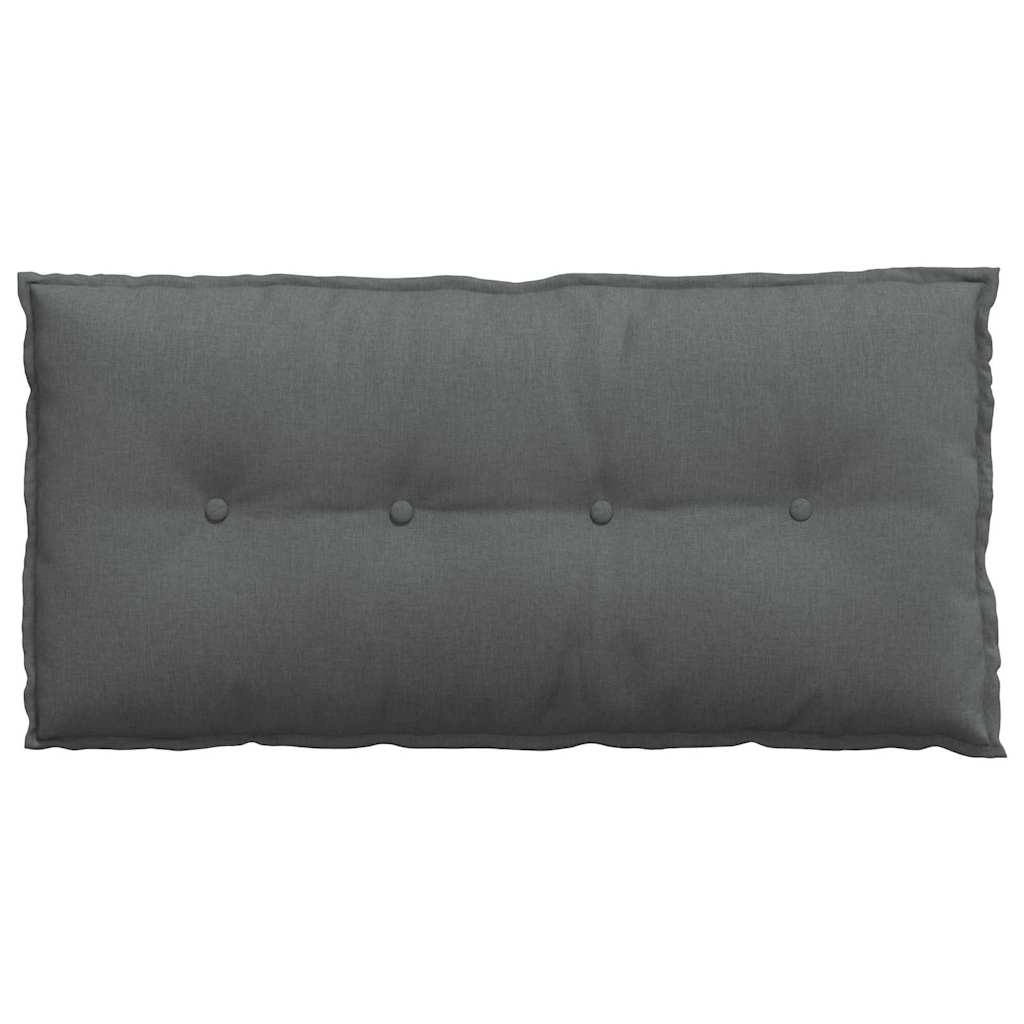 Rückenkissen Hellgrau 50 x 19 x 45 cm Stoff