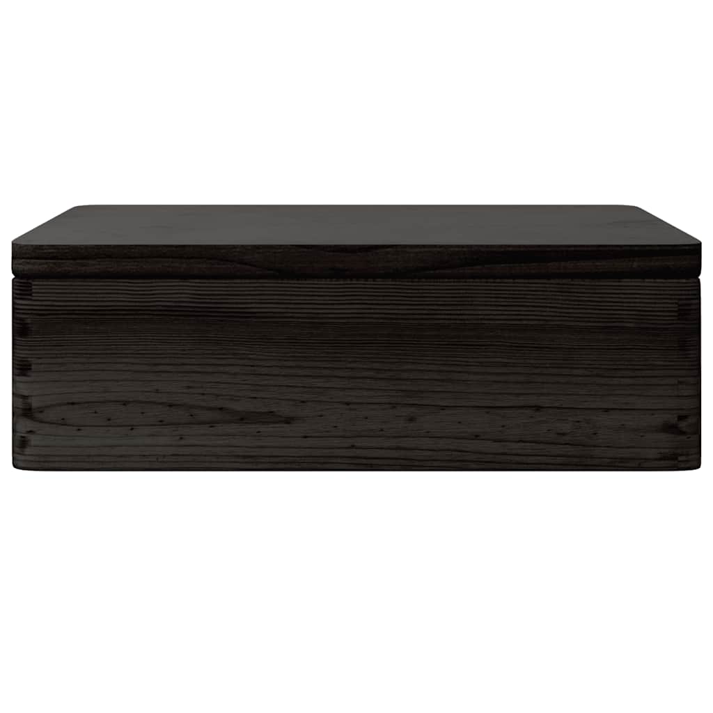 Holzkiste mit Deckel 40x30x13 cm Massivholz Kiefer