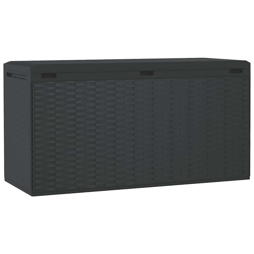 Gartentruhe Braun 119x48x60 cm Polypropylen