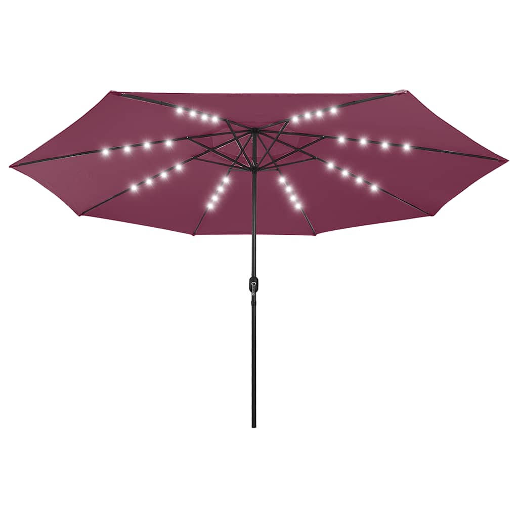 Sonnenschirm mit LED-Beleuchtung 400 cm Sandweiß