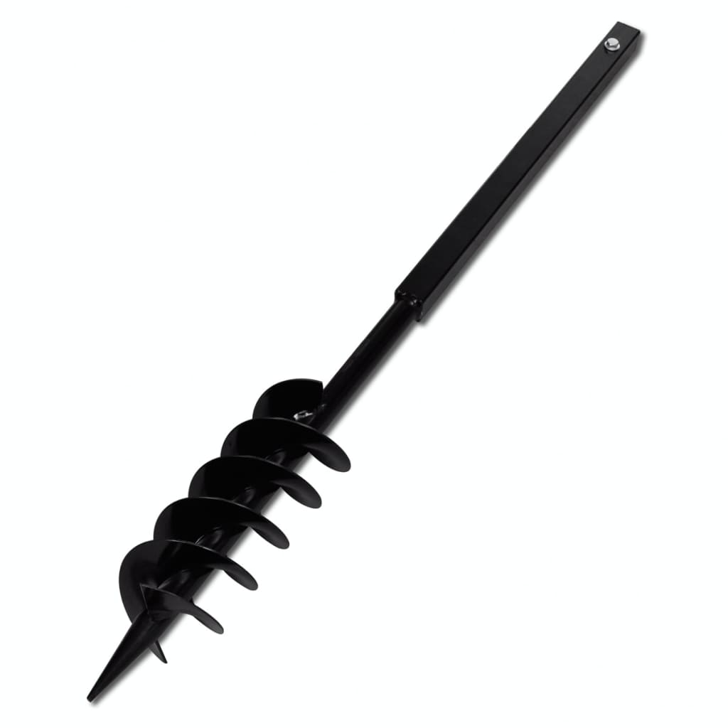 Bohrer mit Griff 80 mm Doppelspirale Schwarz