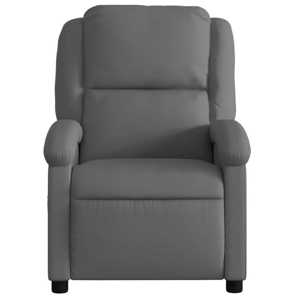 Relaxsessel Echtleder Schwarz