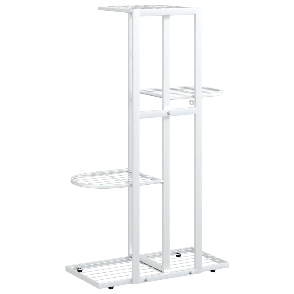 Blumenständer 5-Etagen 43x22x98 cm Weiß Metall