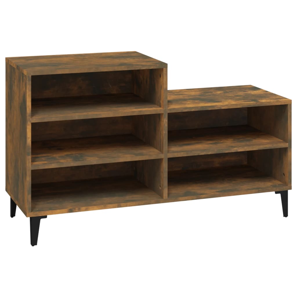 Schuhregal Weiß 102x36x60 cm Holzwerkstoff