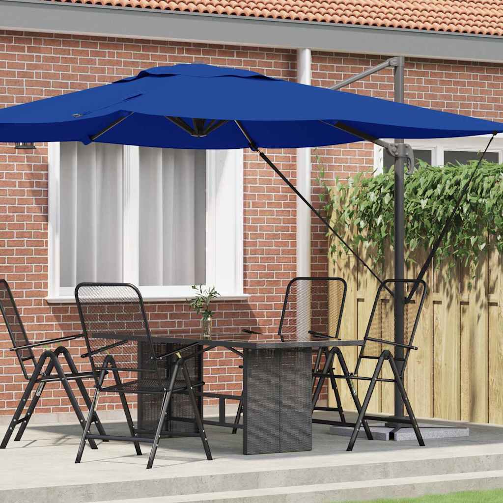 Roma Parasol Beige 286 x 284 x 265 cm Aluminium und Polyester