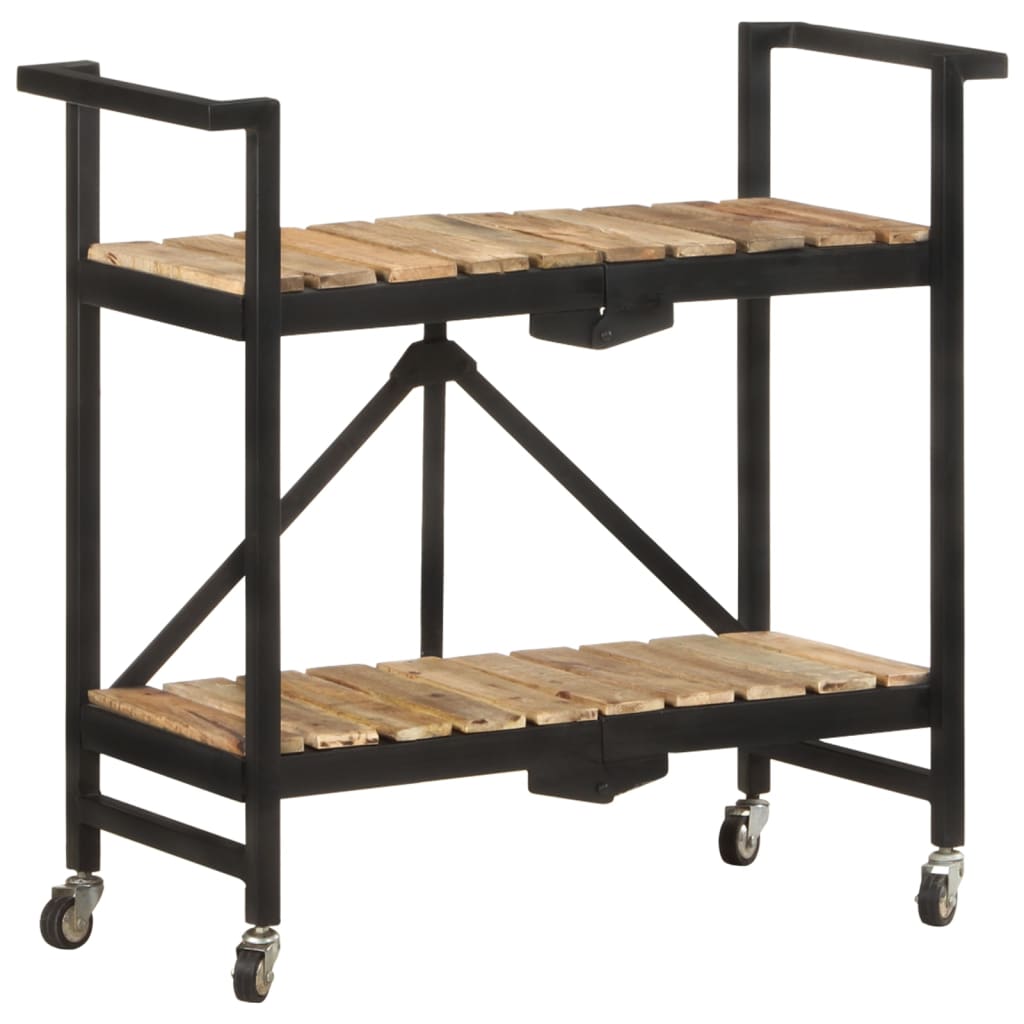 Küchenwagen 87x36x81 cm Altholz Massiv