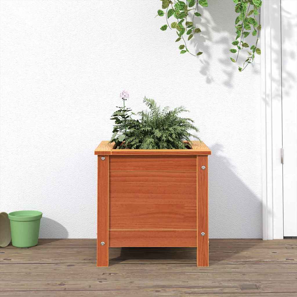 Garten-Pflanzgefäß Wachsbraun 40 x 40 x 39 cm