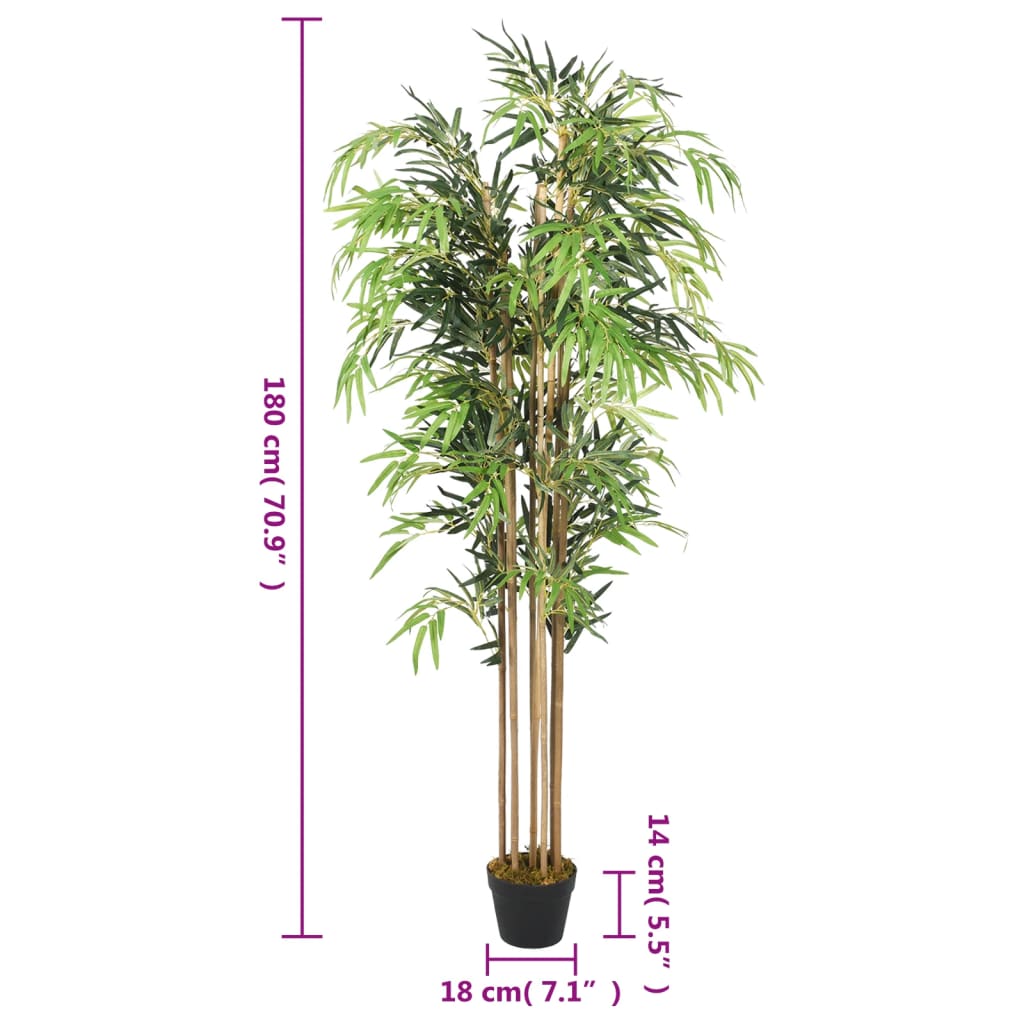 Bambusbaum Künstlich 500 Blätter 80 cm Grün