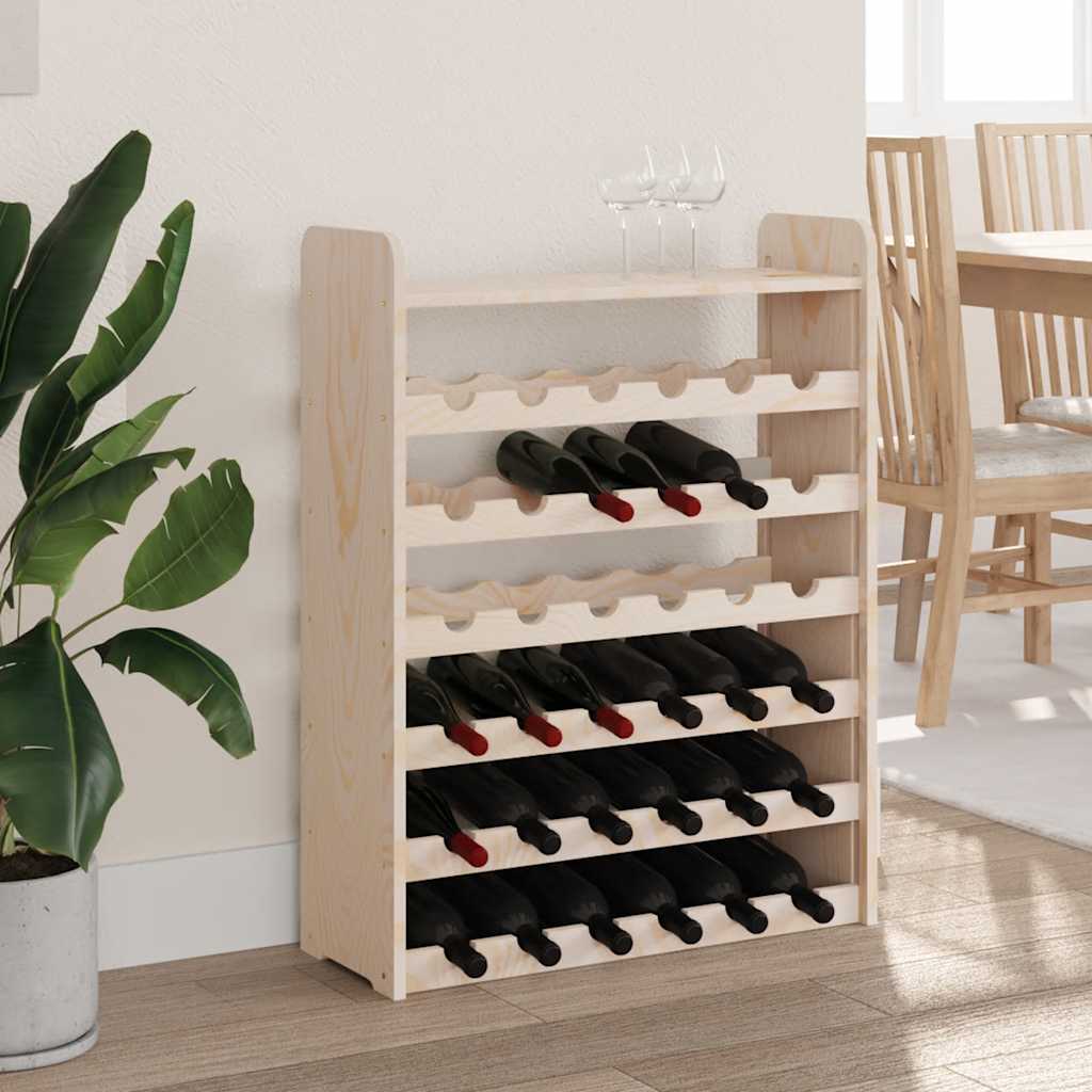 Weinregal 33x25x37 cm Massivholz Kiefer