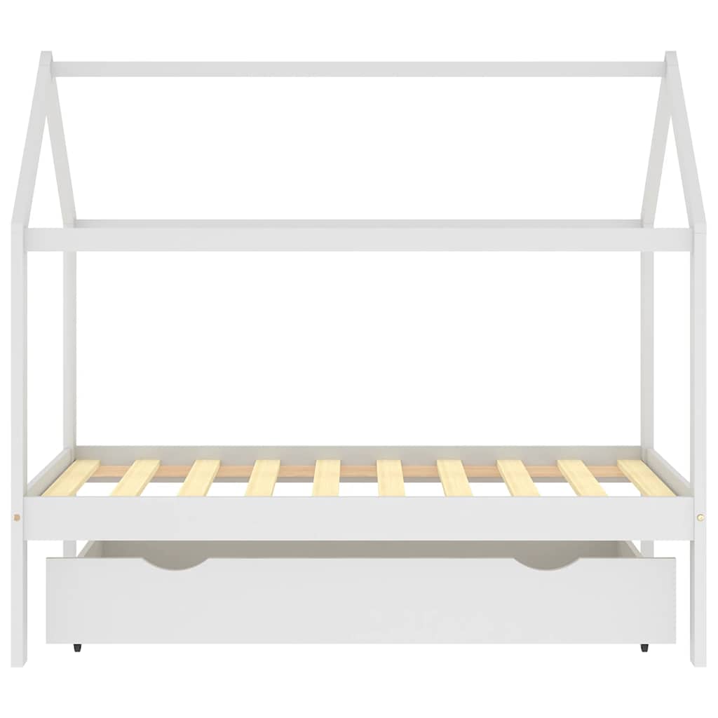Kinderbett mit Schublade Massivholz Kiefer 70x140 cm
