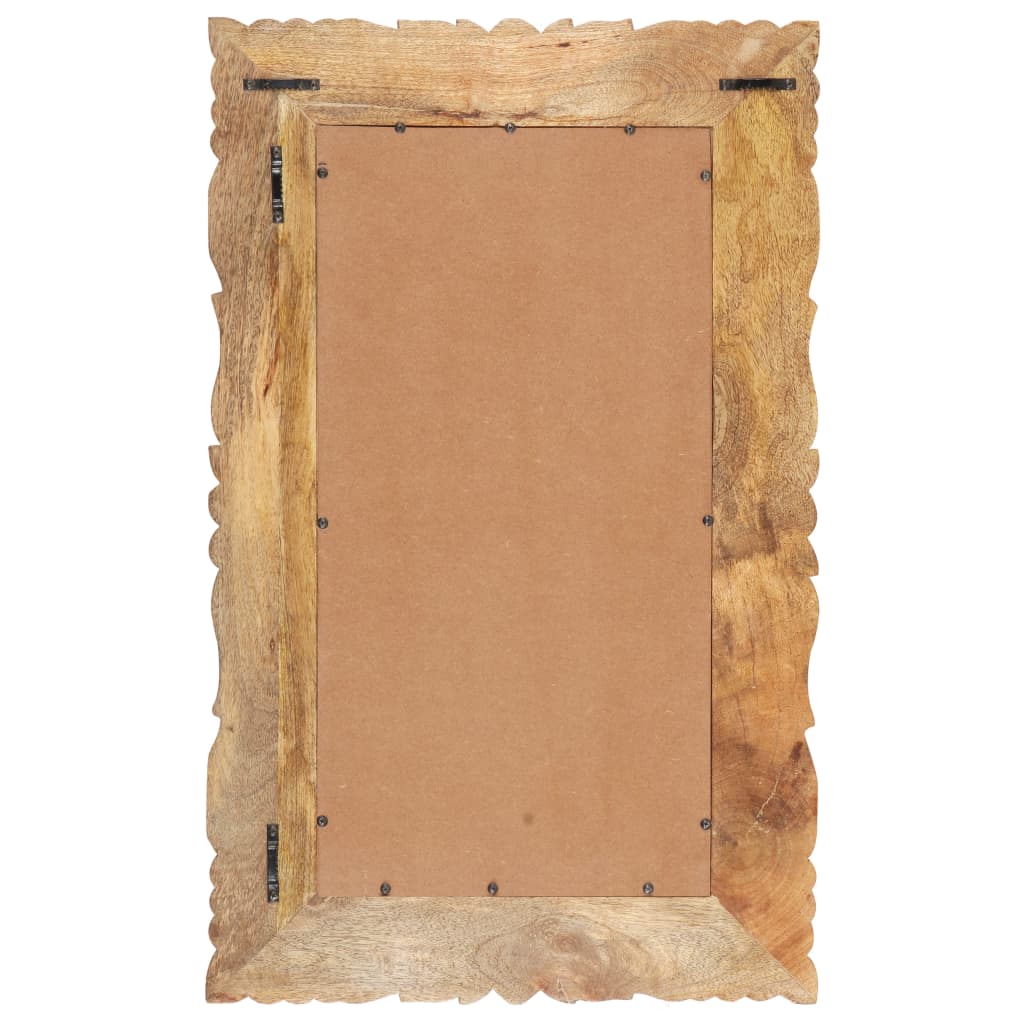 Spiegel Weiß 80x50 cm Mango Massivholz