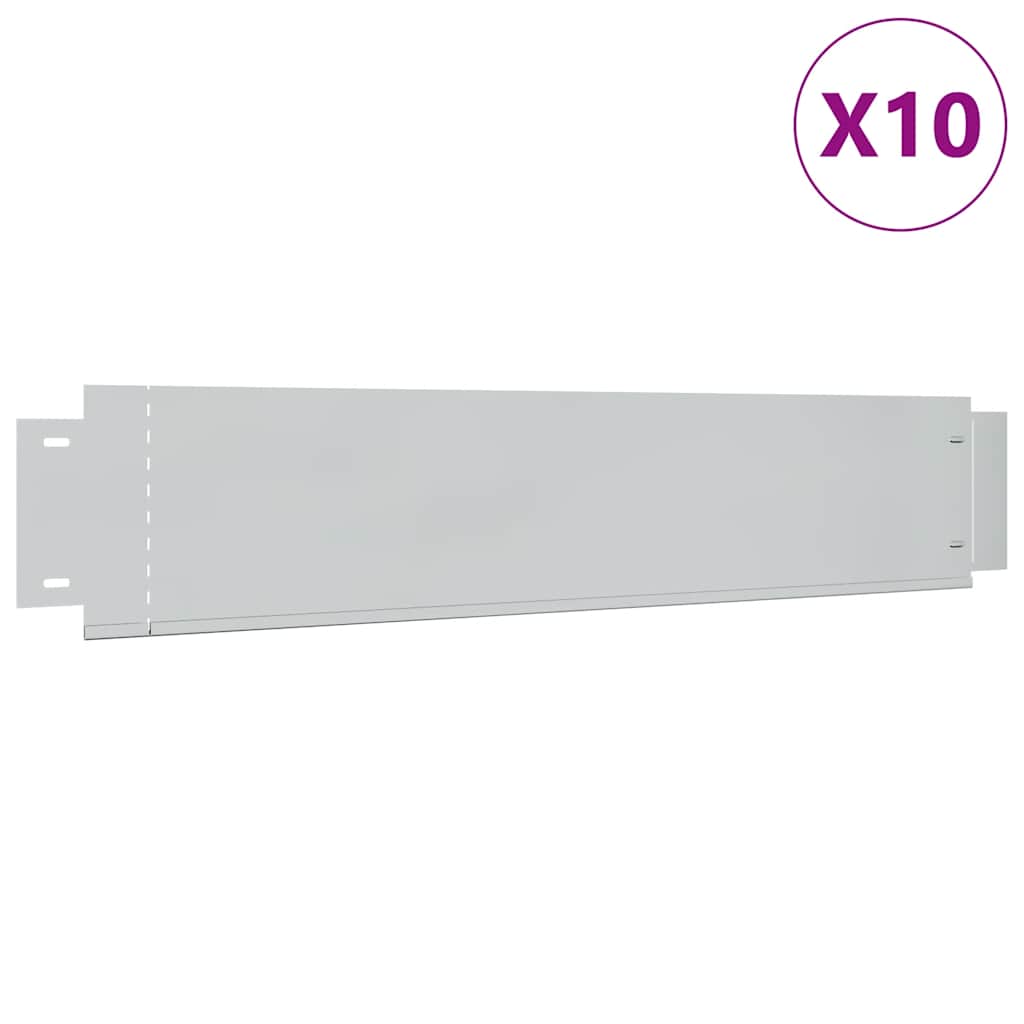Flexible Rasenkante 5-er Set Verzinkter Stahl 100x14 cm