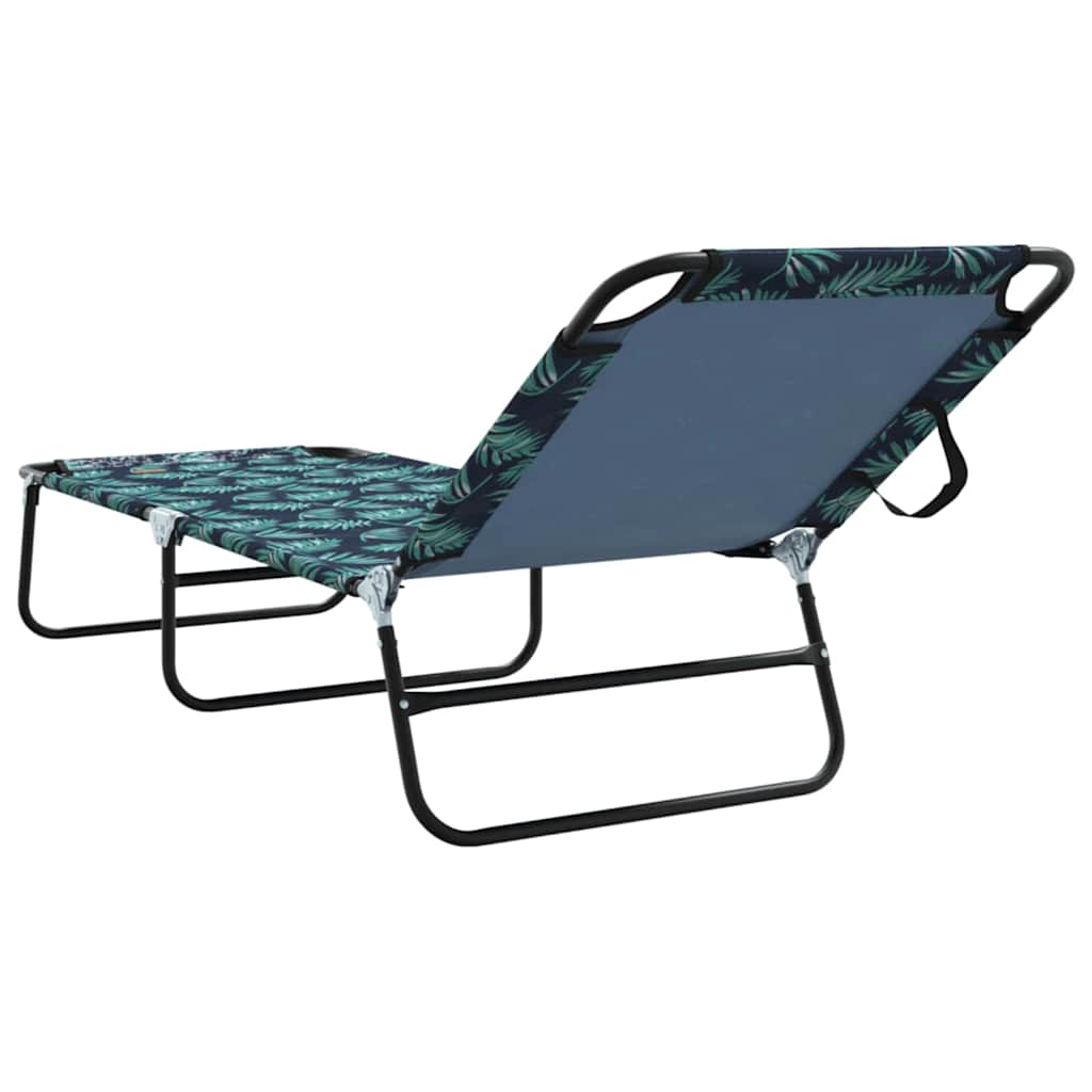 Klappbare Sonnenliege Blau 188 x 57 x 86,5 cm Polyester