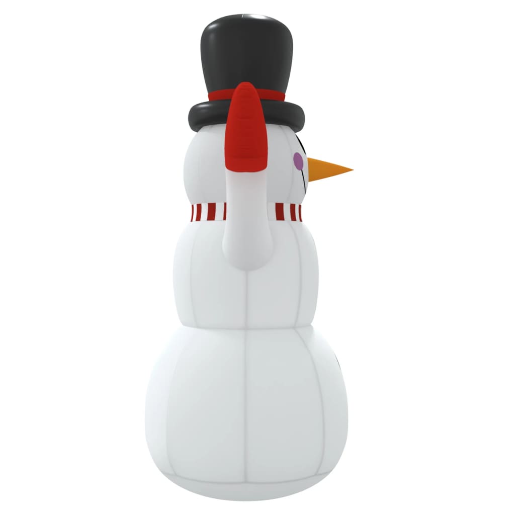 Aufblasbarer Schneemann mit LEDs 455 cm