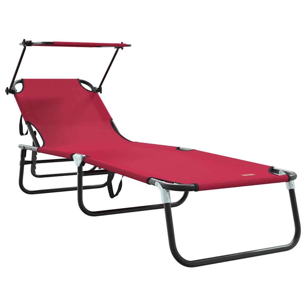 Klappbare Sonnenliege Blau 190 x 57 x 81 cm Oxford