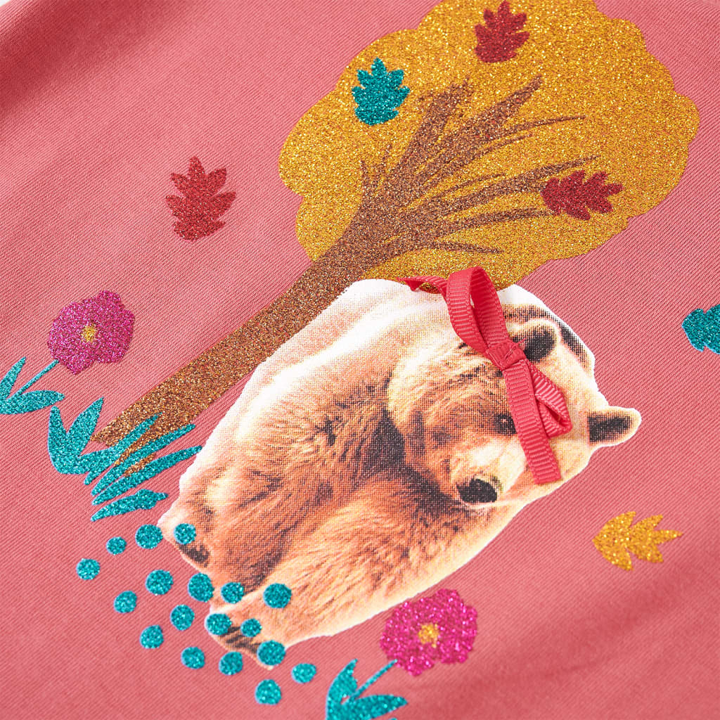 Kinder-Langarmshirt Dunkelorange 140