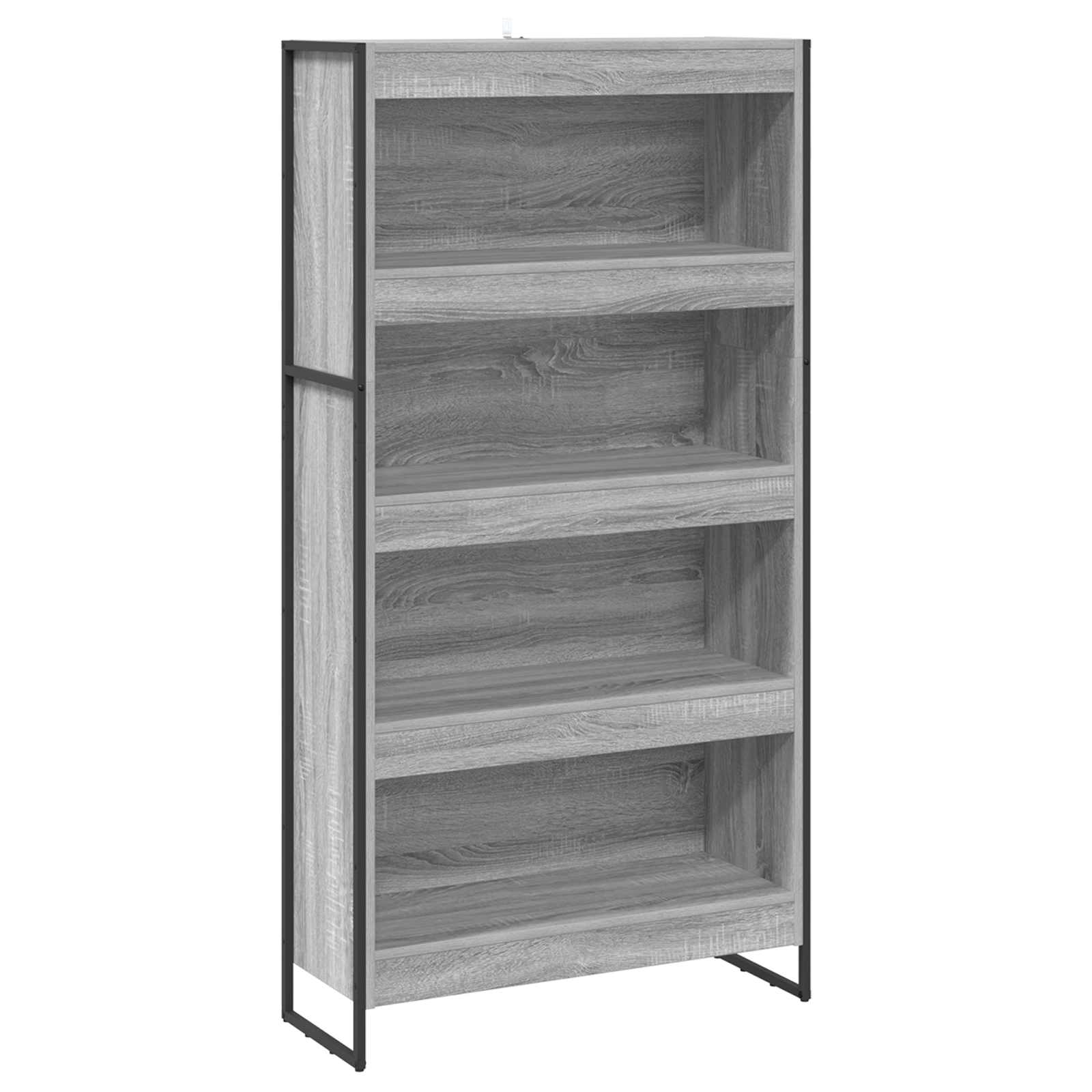 Bücherregal 2 pcs Schwarz Eichen-Optik 60 x 30 x 189,5 cm