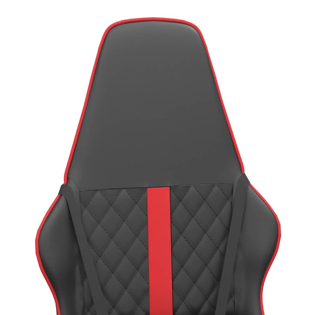 Gaming-Stuhl mit Massagefunktion Gold und Schwarz Kunstleder